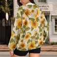 thumbnail image 5 of Yuyamidu Zip Up Sweatshirt Women Comfort Hoodie Sunflower Hoodie Winter Clothing for Women Jackets Casual Ladies Hoodies Heavy Jacket Long Sleeve Coats XS, 5 of 8