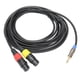 thumbnail image 4 of Cable hembra XLR dual, cable divisor XLRY dual de 1/8 de pulgada a cable hembra XLR de calidad superior, 4 of 9