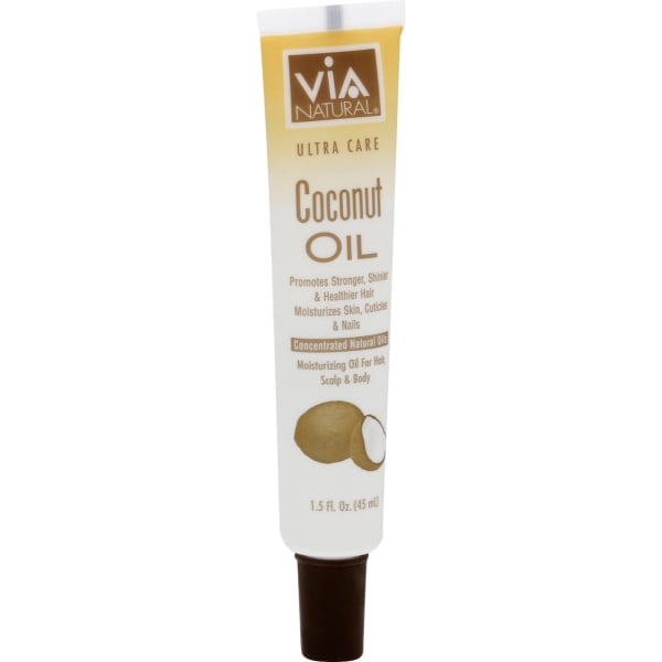 Via Natural Ultra Care 1.5 FL. Oz. Coconut Oil for Hair, Scalp & Body