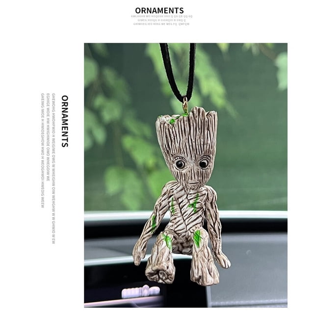 Deadpool Groot figura de acción de Anime, modelo de postura sentada, x-men, Mini muñeca, decoración de coche, colección de Marvel, estatuilla, juguetes, regalo QYM unisex