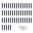 thumbnail image 1 of TFixol Fountain Pen Ink Cartridges, 3.4 mm Bore Diameter, Dark Blue Ink, 50 Count, 1 of 7