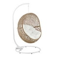thumbnail image 2 of Modway Encase Outdoor Synthetic Rattan Swing Chair in Cappuccino/White, 2 of 10