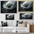 thumbnail image 4 of Designart "Tempestuous Dance Grey Storm III" Landscapes Floater Framed Wall Art Print, 4 of 7