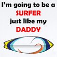 thumbnail image 2 of CafePress - Surfer Like My Daddy Body Suit - Baby Light Bodysuit, Size Newborn - 24 Months, 2 of 4