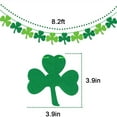 thumbnail image 2 of DAMAI 8.2 ft St Patricks Day Decorations, Felt Shamrock Garland Banner, Green Clover Garland Banner Bunting for St Patrick's Day Decoration Irish Party Supplies, 2 of 7