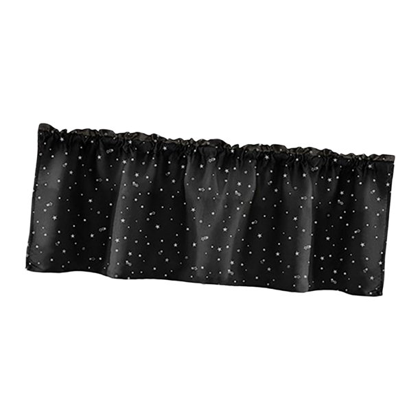 Cortina lavable a máquina recorte alto sombreado 70%-90% barra bolsillo cortinas ojal negro 132x46cm Zulema cortinas opacas