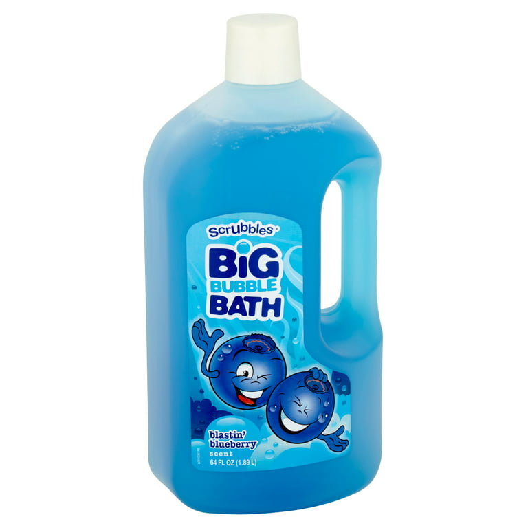Scrubbles Blastin' Blueberry Scent Big Bubble Bath, 64 fl oz