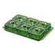 thumbnail image 3 of Plato de frutos secos, aperitivos, plato, caja de almacenamiento de alimentos, verde 6 rejillas, 3 of 9