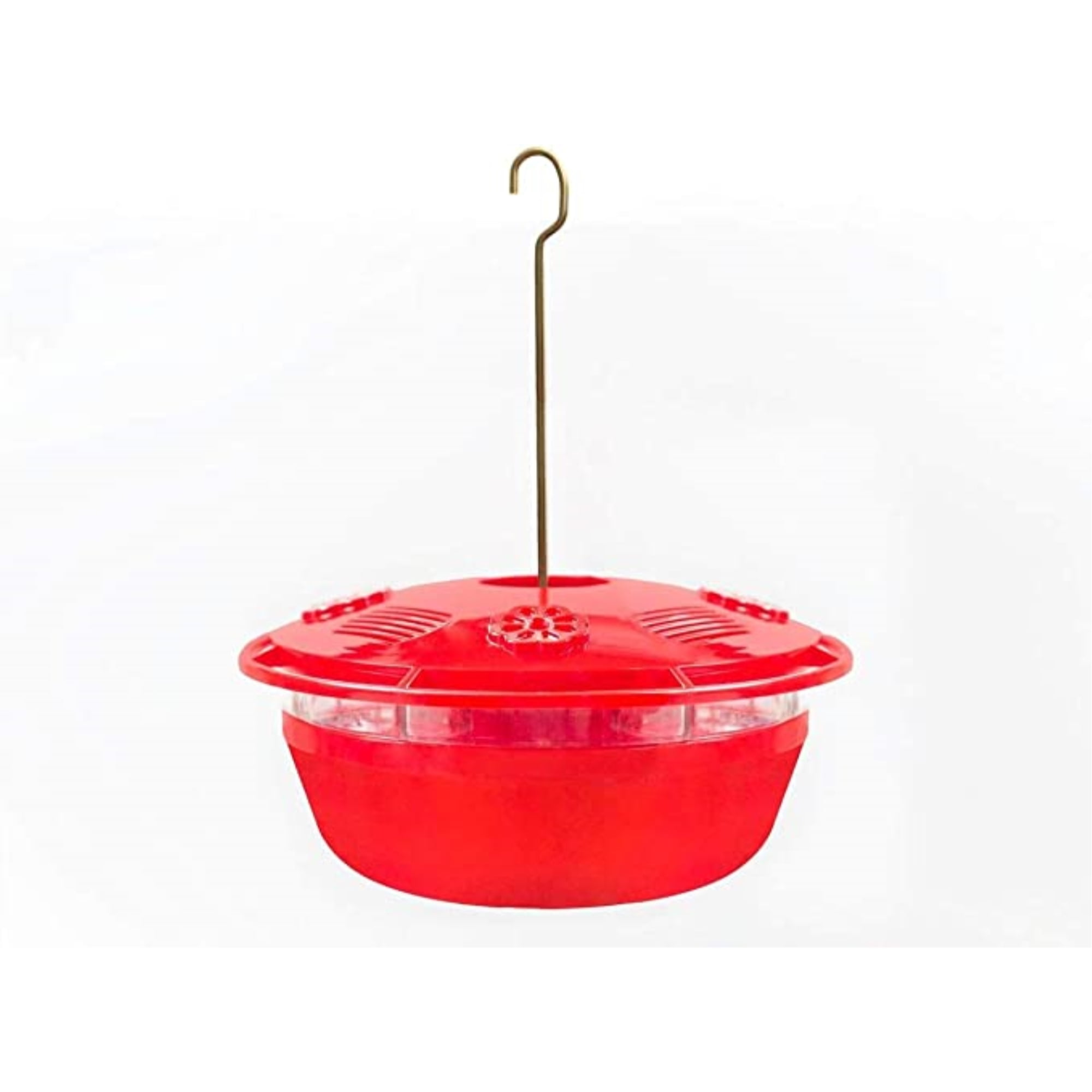Ideology HummYumm, 2 in 1, Hanging Plastic Hummingbird Feeder, Red