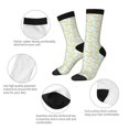thumbnail image 3 of KLL Roosters Print Cool Socks Men's Women's Crew Socks Funny Crazy Novelty Stockings, 3 of 6