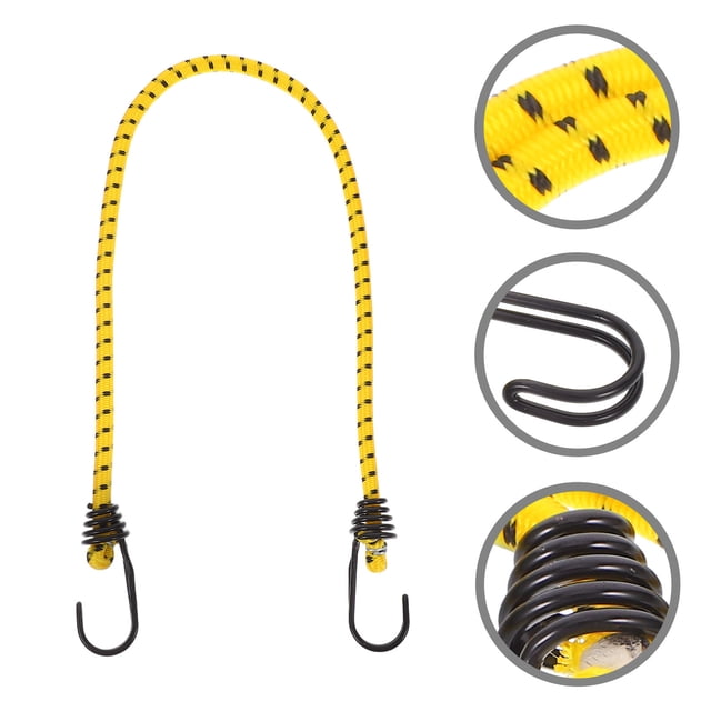 unbranded Cuerda Reflectante Para Tienda De Con Mosquetón Y Alta Elasticidad Color Amarillo
