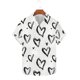 thumbnail image 2 of Ceisia Fashion Unisex Men Women Casual Short Sleeve Printed Turndown Collar Button Gift Shirt, 2 of 5