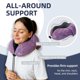 thumbnail image 4 of Almohada de viaje SKYTRAX COMF de espuma viscoelástica con capucha extragrande, 4 of 8