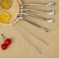 thumbnail image 3 of Bybiment Bombilla Mate Yerba Straws, 6-Pack Bombilla Yerba Mate Straw with Filter, 2-in-1 Metal Straws Made of 304 Steel, 6.2 Inch Short Spoon, 3 of 7