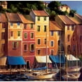 thumbnail image 2 of Michael OToole 28x28 Gallery Wrapped Canvas Wall Art Titled - Portofino Waterfront, 2 of 4