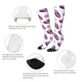 thumbnail image 4 of Knee High Socks for Men and Women, Eggplant garlic Althletic Compression Socks, Support Long Tube Socks for Outdoor Sport, Calf Socks, High Stockings for Women Men, 4 of 7