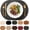 Classic Grey, variant on Placemats, Oval Placemats 2mm Ultra Thick Faux Leather Table Mats, Heat Resistant Waterproof Wipeable Dining Mats for Kitchen Table, Set of 8, Beige