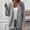 Grey, variant on Women's Autumn And Winter Solid Color Temperament Sweater Jacket Knitted Cardigan Sweater Cardigan Women Long Kimono Sweater Button up Chiffon Cardigans for Women Summer Blank Kimonos Comfy Cardigans