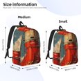 thumbnail image 2 of Easygdp Rusty Rocket Launch for Durable Canvas Laptop Backpack - Adjustable Shoulder Strap, Large Capacity, Fits 15-17in Laptops, for School, Work, Travel-Medium, 2 of 5