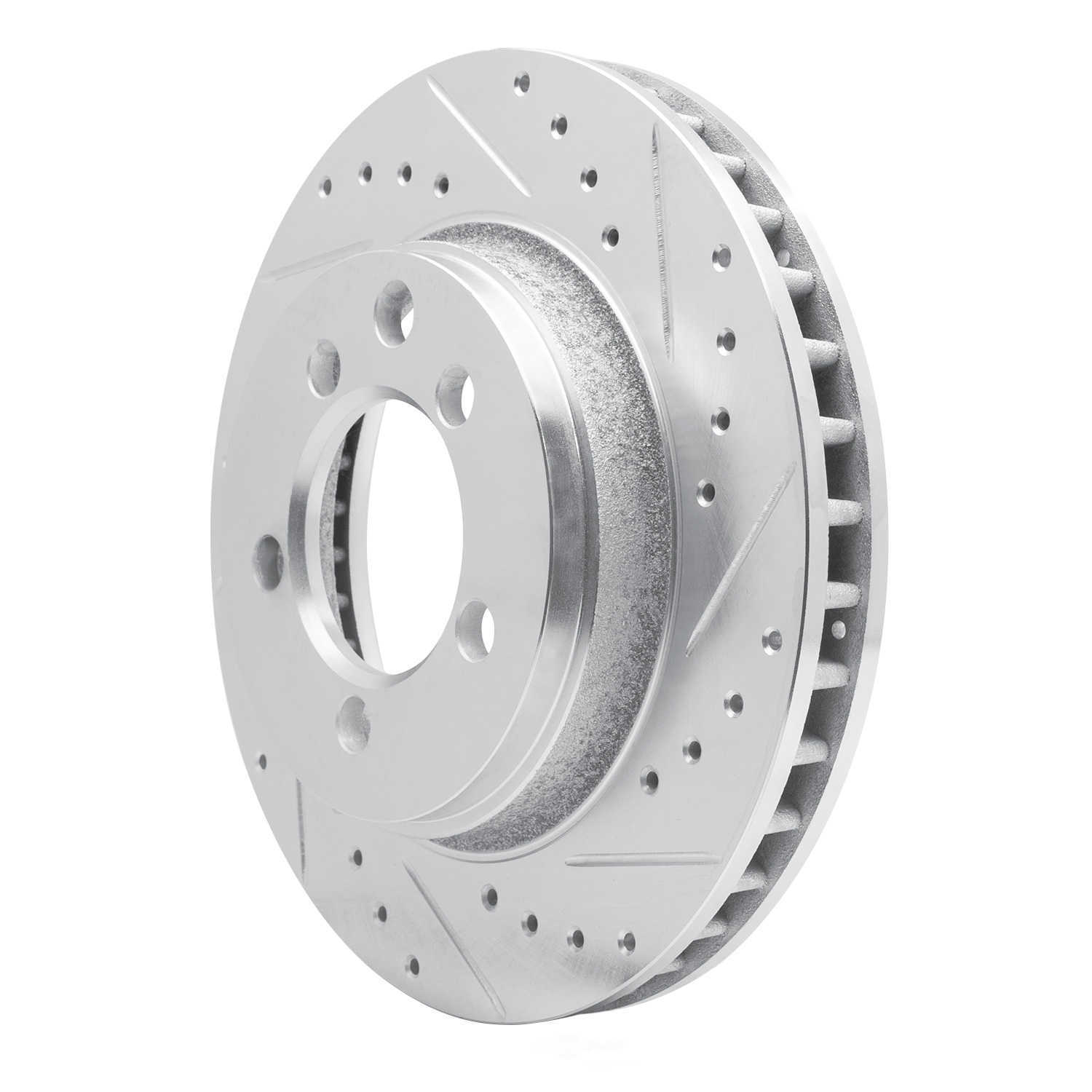 Dynamic Friction Company 631-40053R DFC Brake Rotor - Drilled And Slotted - Silver