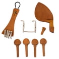 thumbnail image 2 of Chinrest sets Professional 4/4 Violin Tuning Pegs Aleación de madera Tablero de cadena Tablero de cadena Instrumentos musicales Instrumentos de reparación Suministros AweSitey OD010873-00, 2 of 7