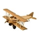 thumbnail image 3 of Modelo de avión hecho a mano, decoración de avión de escritorio, adorno de madera para oficinas. Estilo D, 3 of 9