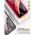 thumbnail image 3 of Étui iPhone SE 2020/Étui de Protection Intégrale pour iPhone 8 avec Protecteur d'Écran en Verre Intégré, Étui de Protection Transparente, Rouge, 3 of 7