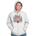 thumbnail image 5 of Soul Mating Season Funny Valentines Zip Hoodie Sweatshirt Women Brisco Brands S, 5 of 6