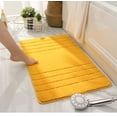 thumbnail image 3 of 50*80cm Bath Rugs 2pcs Set Made of 100% Polyester Extra Soft and Non Slip Bathroom Mats Specialized in Machine Washable and Water Absorbent Shower Mat,Sky Blue, 3 of 6