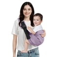 thumbnail image 1 of Portabebés MISSWISDOM ajustable para niños pequeños de 3 a 14 kg, color morado, 1 of 7