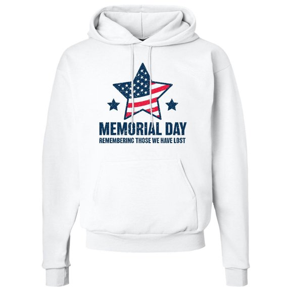 Inktastic Memorial Day Grunge Remembering Those We Have Lost Adult Hoodie Sweatshirt
