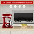 thumbnail image 4 of Stand Mixer Bowl Mixing Bowl Mixer Accessory Suitable for 7QT Stand Mixer, 4 of 10