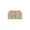 thumbnail image 6 of Engineered Wood Coffee Table - Distressed Pine Finish - Square Low Profile Design, 6 of 6