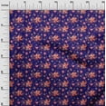 thumbnail image 3 of oneOone Cotton Flex Dark Blue Fabric Florals Sewing Material Print Fabric By The Yard 40 Inch Wide, 3 of 4