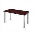 thumbnail image 1 of Regency MT4224MHBPCM 42 X 24 In. Kee Training Table - Mahogany & Chrome Post Legs, 1 of 1
