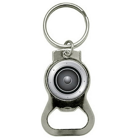 - Speaker Music Bottle Cap Opener Keychain Ring
