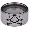 thumbnail image 2 of Trophy Antler and Arrows Tungsten Carbide Ring, 2 of 9