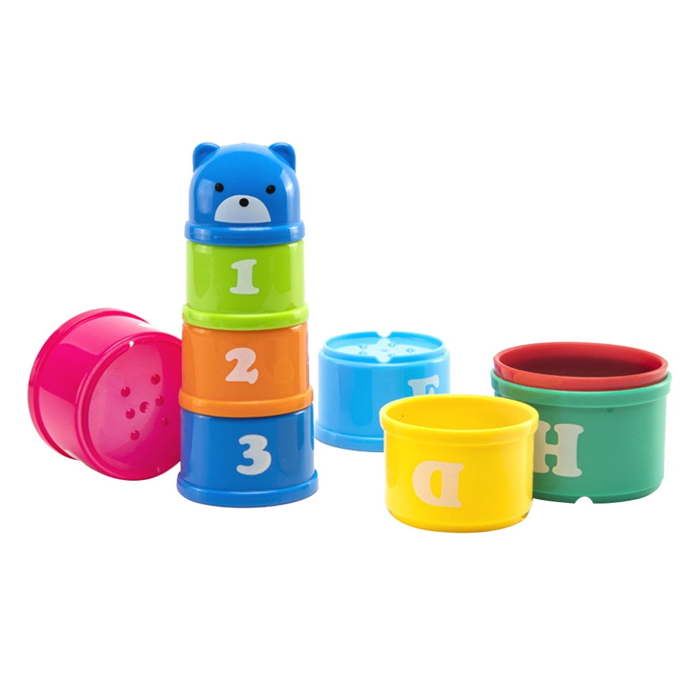 Stack toys 1 Set Cartoon Bear Nesting Cups Funny Educational Toys