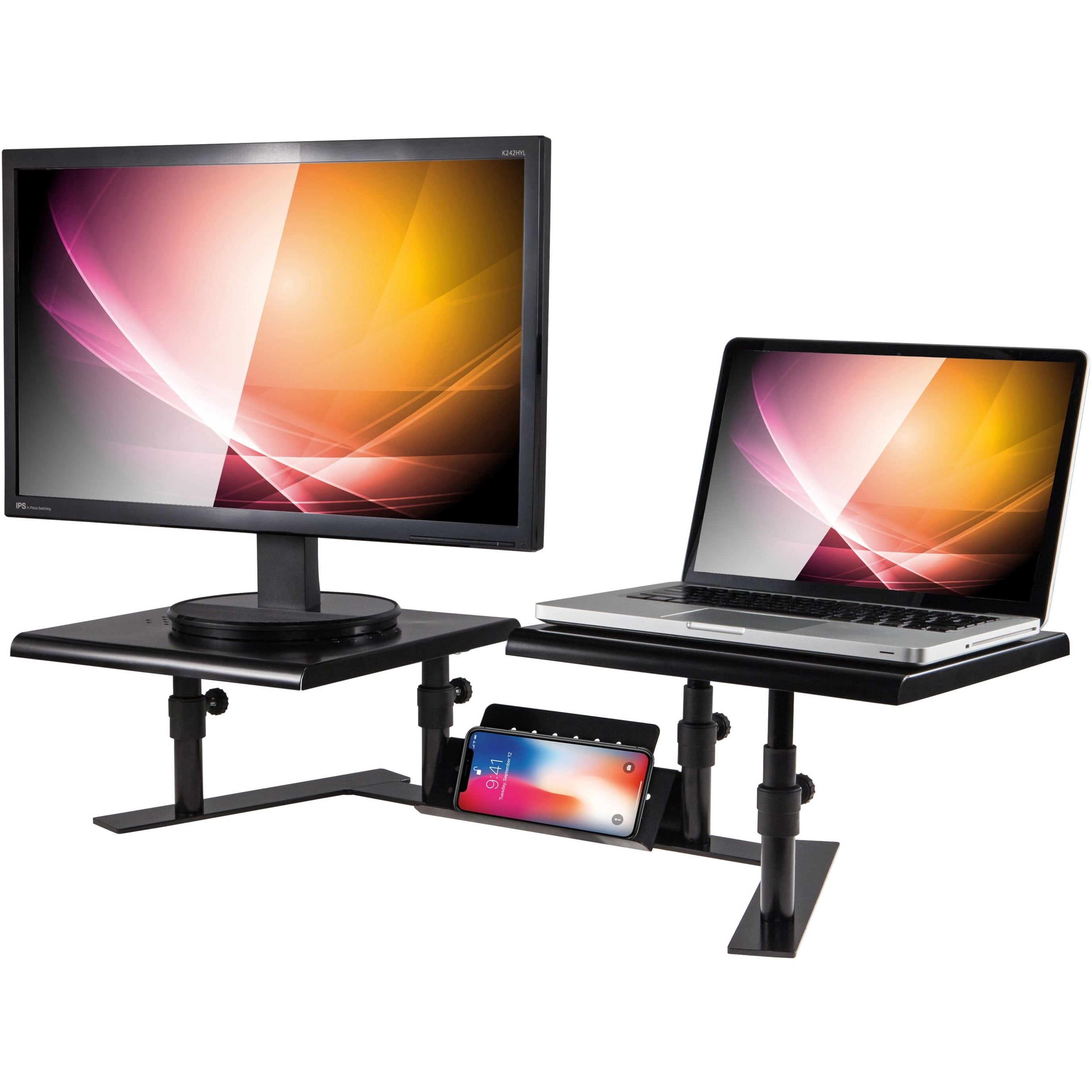Allsop 31883 Metal Art ErgoTwin Dual Monitor Stand