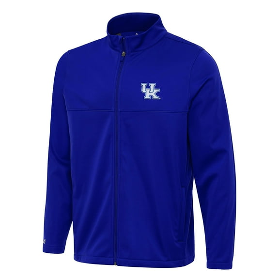 Men's Antigua Royal Kentucky Wildcats Links 2 Full-Zip Golf Jacket