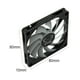 thumbnail image 4 of KH12H-P 8cm 4 Pin 3000RPM Speed Temperature Control PWM Computer Case Fan Ndcxsfigh Para estrenar, 4 of 4