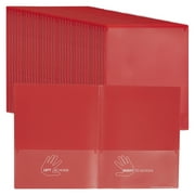 ECR4Kids 2-Pocket Parent-Teacher Classroom Communication Folder, Red, 36-Piece
