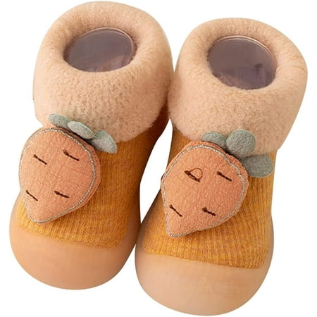

QWZNDZGR Breathable Elastic Non-Lacing Socks Shoes Socks Booties with Grips Baby Toddler Indoor House Floor Slipper