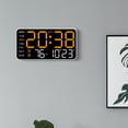 thumbnail image 6 of OEFNTAC LED Digital Wall Clock Large Display 8.46x1.06x4.33in Alarm Calendar Temperature Bedroom Office Desk Clock, 6 of 6