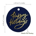 thumbnail image 6 of Inkdotpot Pack Of 50 Real Gold Foil Paper Tags Happy Holiday Favor Hang Tags, 6 of 7
