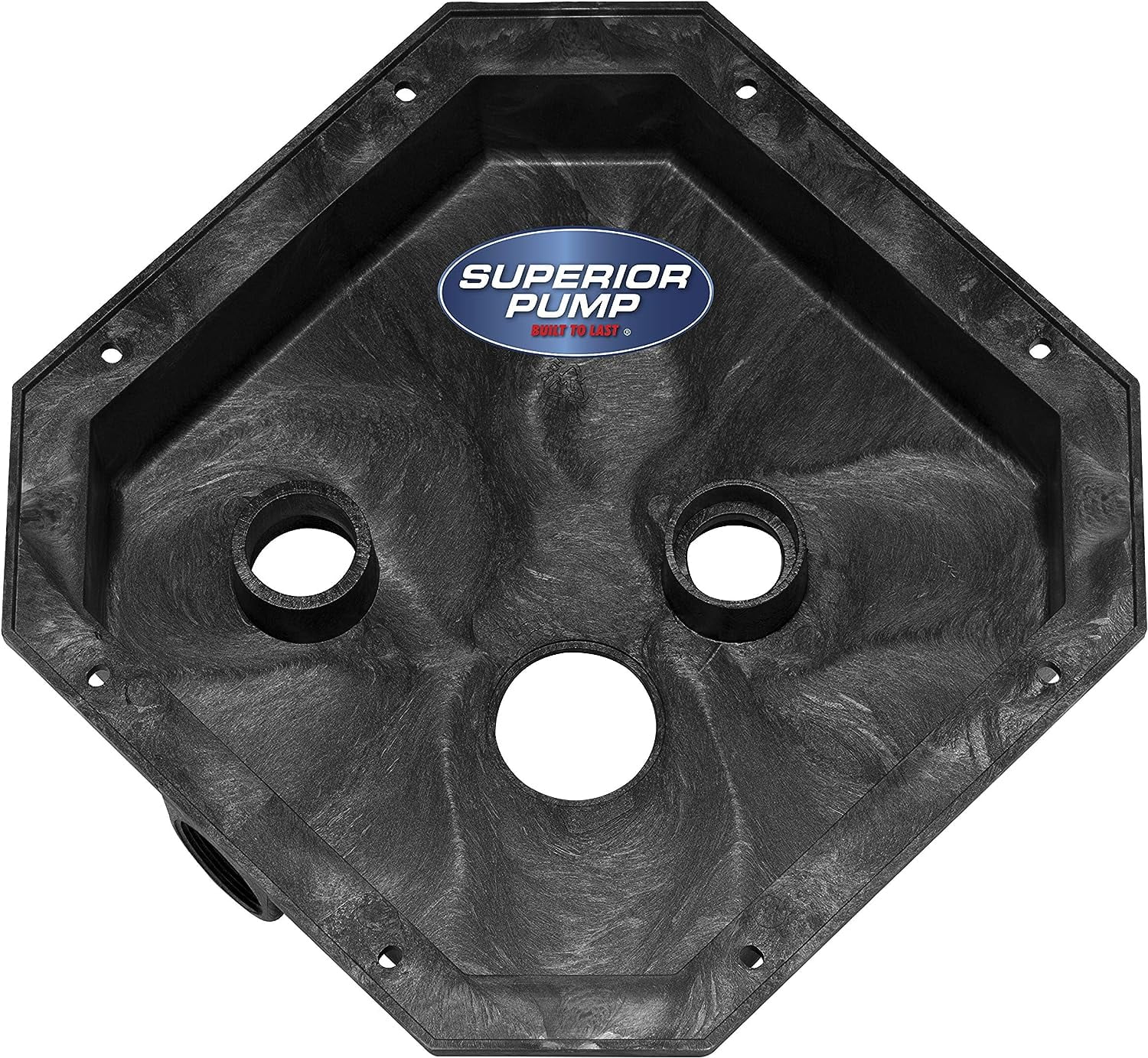 Superior Pump 92072 1/3 HP Pre-Assembled Submersible Remote Sink Drain Utility Water Pump. Black