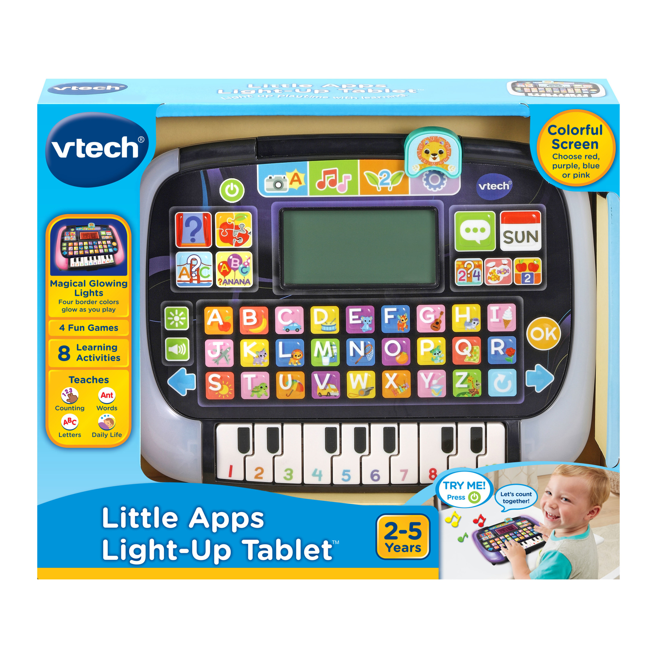 VTech Little Apps Light-Up Tablet for Babies, 12 Activities photo 8