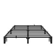thumbnail image 1 of Base de Cama de Plataforma de Metal Duradera - Tamaño Matrimonial, 8 Pulgadas de Alto, Soporte de Láminas de Acero Resistente, sin Ruido, Ensamblaje Complementario con Herramientas, No Se Necesita Bo, 1 of 15