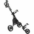 thumbnail image 6 of Tgw Weekender 3-Wheel Golf Push Cart Black/Black, 6 of 9