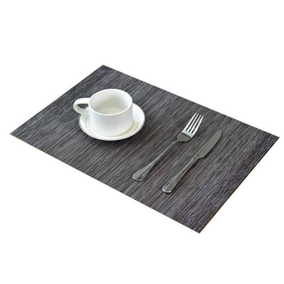 LinyerSimple Design Table Mat Eco-friendly PVC Table Dining Pad Waterproof Heat Insulation Tablecloth, White